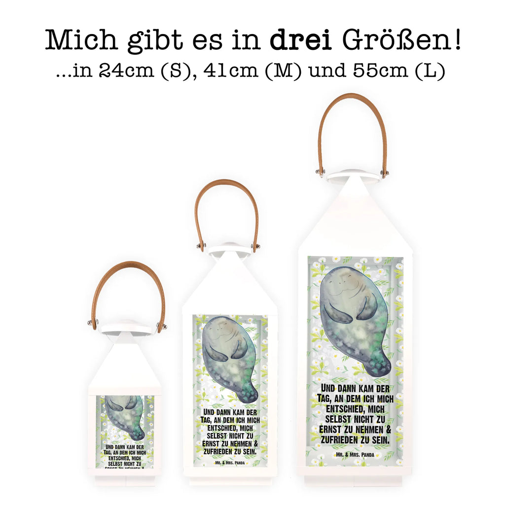 Deko Laterne Seekuh happy Gartenlampe, Gartenleuchte, Gartendekoration, Gartenlicht, Laterne kleine Laternen, XXL Laternen, Laterne groß, Meerestiere, Meer, Urlaub, Seekuh, Seekühe, Selbstliebe, Respekt, Neuanfang, Neustart, Achtsamkeit, Zufrieden, Liebeskummer, Freundin