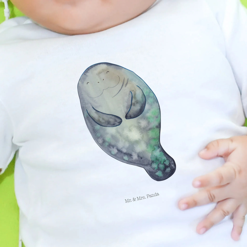 Organic Baby Shirt Seekuh Happy Baby T-Shirt, Jungen Baby T-Shirt, Mädchen Baby T-Shirt, Shirt, Meerestiere, Meer, Urlaub, Seekuh, Seekühe, Selbstliebe, Respekt, Neuanfang, Neustart, Achtsamkeit, Zufrieden, Liebeskummer, Freundin