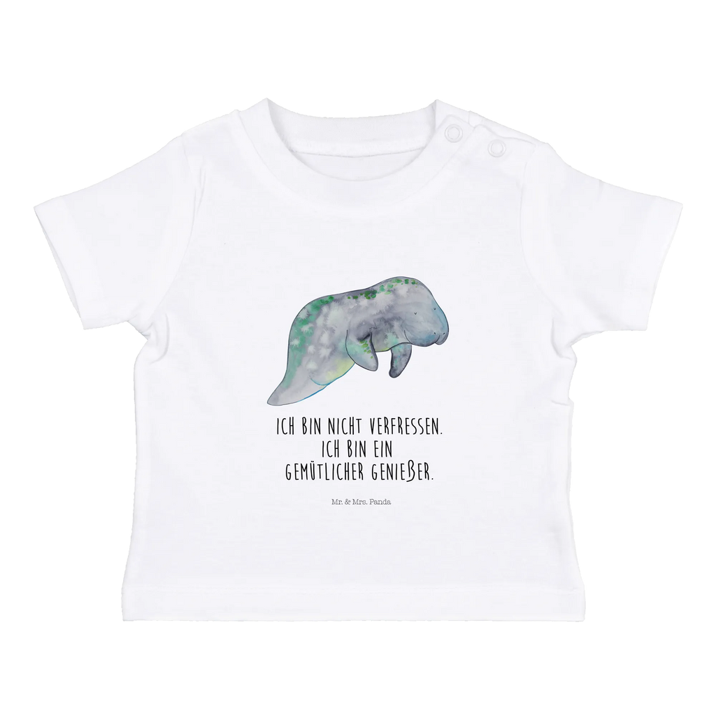 Organic Baby Shirt Seekuh Chillen Baby T-Shirt, Jungen Baby T-Shirt, Mädchen Baby T-Shirt, Shirt, Meerestiere, Meer, Urlaub, Seekuh, Seekühe, Diät, Abnehmen, Zucker, Diätwahn, Essen, Süßigkeiten