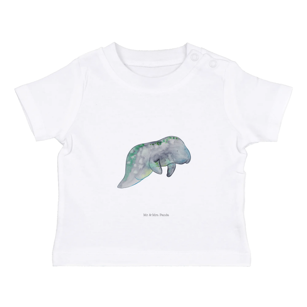 Organic Baby Shirt Seekuh Chillen Baby T-Shirt, Jungen Baby T-Shirt, Mädchen Baby T-Shirt, Shirt, Meerestiere, Meer, Urlaub, Seekuh, Seekühe, Diät, Abnehmen, Zucker, Diätwahn, Essen, Süßigkeiten