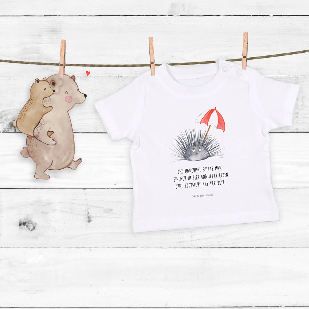 Organic Baby Shirt Seeigel Baby T-Shirt, Jungen Baby T-Shirt, Mädchen Baby T-Shirt, Shirt, Meerestiere, Meer, Urlaub, Seeigel, Achtsamkeit, Selbstakzeptanz, Selbstliebe, Hier und Jetzt, Leben, Lebe