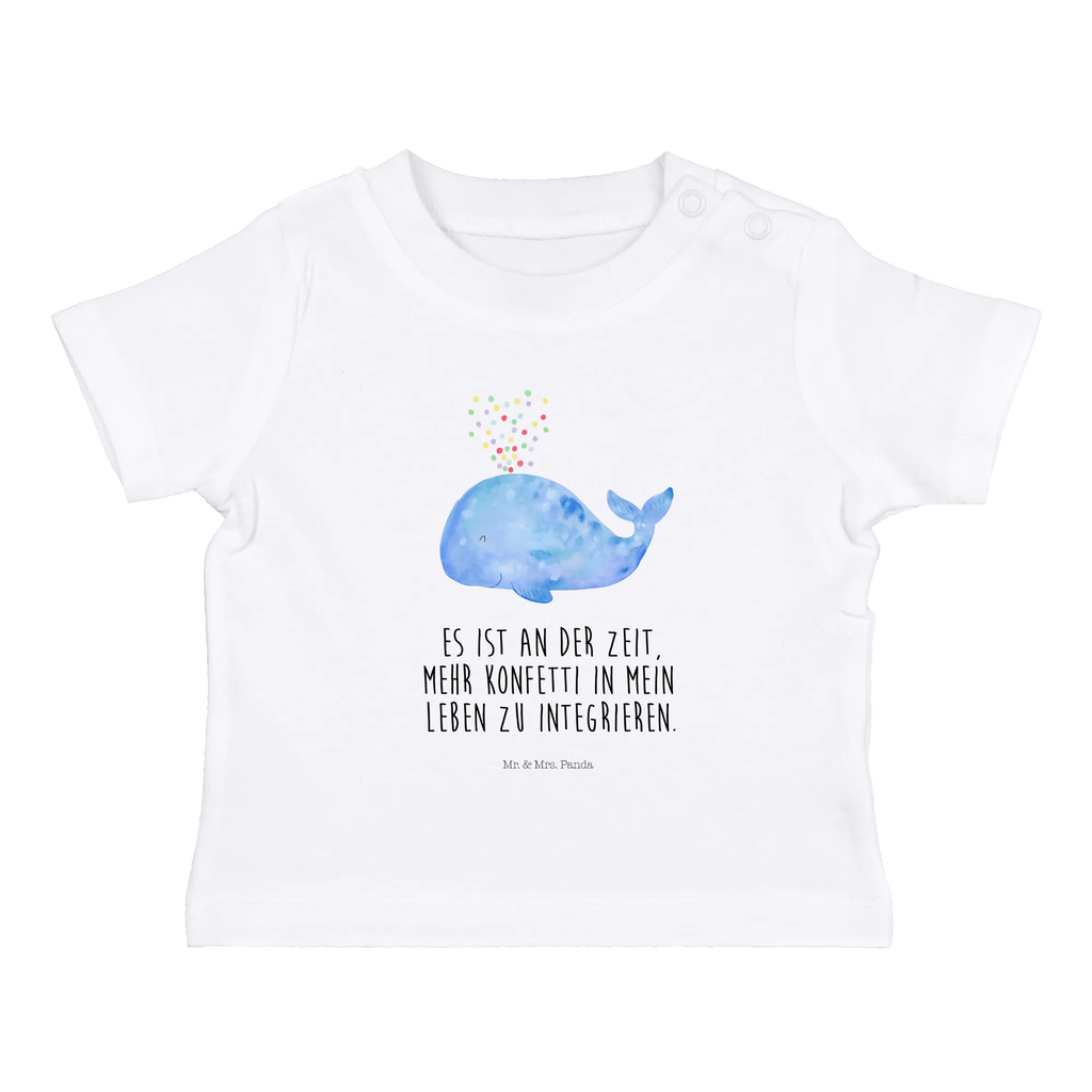 Organic Baby Shirt Wal Konfetti Baby T-Shirt, Jungen Baby T-Shirt, Mädchen Baby T-Shirt, Shirt, Meerestiere, Meer, Urlaub, Wal, Konfetti, Wale, Motivation, Neuanfang, Trennung, Diät, Abnehmen, Neustart, Lebensabschnitt, Geburtstag