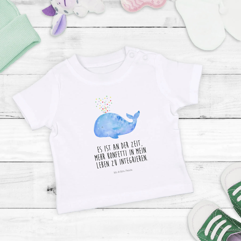 Organic Baby Shirt Wal Konfetti Baby T-Shirt, Jungen Baby T-Shirt, Mädchen Baby T-Shirt, Shirt, Meerestiere, Meer, Urlaub, Wal, Konfetti, Wale, Motivation, Neuanfang, Trennung, Diät, Abnehmen, Neustart, Lebensabschnitt, Geburtstag