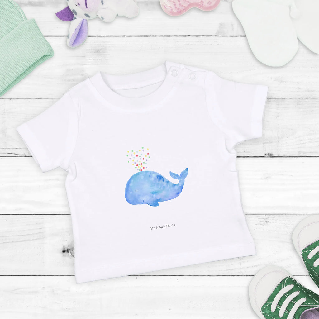 Organic Baby Shirt Wal Konfetti Baby T-Shirt, Jungen Baby T-Shirt, Mädchen Baby T-Shirt, Shirt, Meerestiere, Meer, Urlaub, Wal, Konfetti, Wale, Motivation, Neuanfang, Trennung, Diät, Abnehmen, Neustart, Lebensabschnitt, Geburtstag