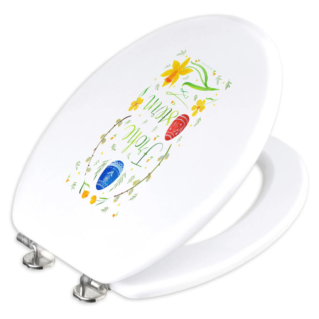 Motiv WC Sitz Ostern Frohe Ostern Klobrille, Klodeckel, Toilettendeckel, WC-Sitz, Toilette, Ostern, Osterhase, Ostergeschenke, Osternest, Osterdeko, Geschenke zu Ostern, Ostern Geschenk, Ostergeschenke Kinder, Ostern Kinder, Frohe Ostern, Ostergrüße, Osterblume, Osterei, bemalte Ostereier, Weidenkätzchen. Lettering