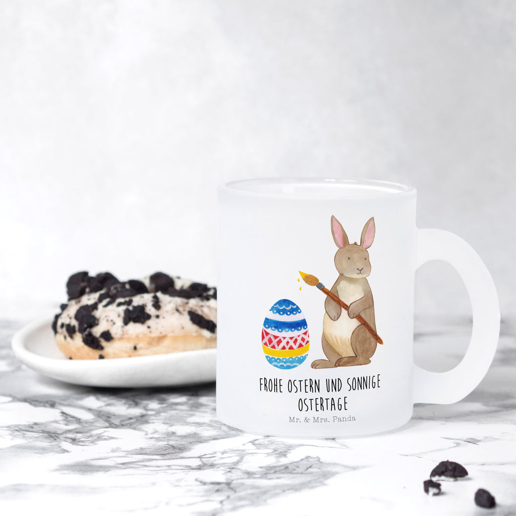 Teetasse Hase Eiermalen Teetasse, Teeglas, Teebecher, Tasse mit Henkel, Tasse, Glas Teetasse, Teetasse aus Glas, Ostern, Osterhase, Ostergeschenke, Osternest, Osterdeko, Geschenke zu Ostern, Ostern Geschenk, Ostergeschenke Kinder, Ostern Kinder, Frohe Ostern, Ostergrüße, Osterblume, Osterei, bemalte Ostereier, Hase, Kaninchen, Eiermalen