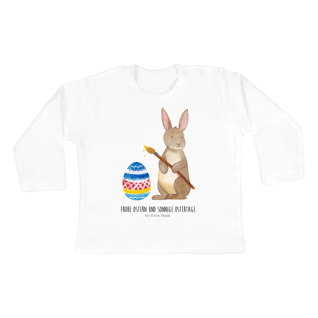 Baby Longsleeve Hase Eiermalen Mädchen, Jungen, Baby, Langarm, Bio, Kleidung, Ostern, Osterhase, Ostergeschenke, Osternest, Osterdeko, Geschenke zu Ostern, Ostern Geschenk, Ostergeschenke Kinder, Ostern Kinder, Frohe Ostern, Ostergrüße, Osterblume, Osterei, bemalte Ostereier, Hase, Kaninchen, Eiermalen