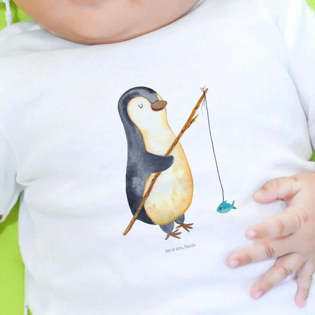 Baby Longsleeve Pinguin Angler Mädchen, Jungen, Baby, Langarm, Bio, Kleidung, Pinguin, Pinguine, Angeln, Angler, Tagträume, Hobby, Plan, Planer, Tagesplan, Neustart, Motivation, Geschenk, Freundinnen, Geschenkidee, Urlaub, Wochenende