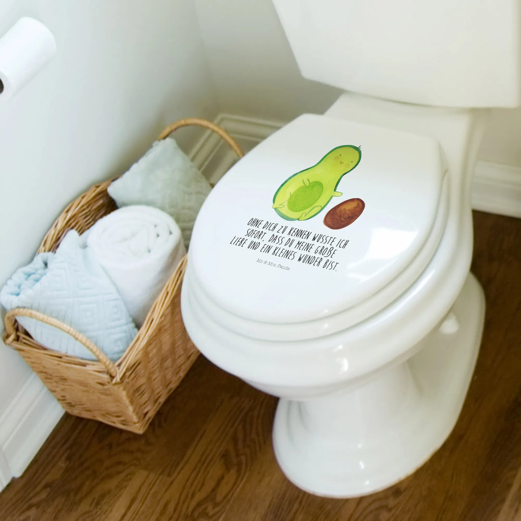 Motiv WC Sitz Avocado Kern rollt Klobrille, Klodeckel, Toilettendeckel, WC-Sitz, Toilette, Avocado, Veggie, Vegan, Gesund, Avocados, Schwanger, Geburt, Geburtstag, Säugling, Kind, erstes Kind, zur Geburt, Schwangerschaft, Babyparty, Baby, große Liebe, Liebe, Love