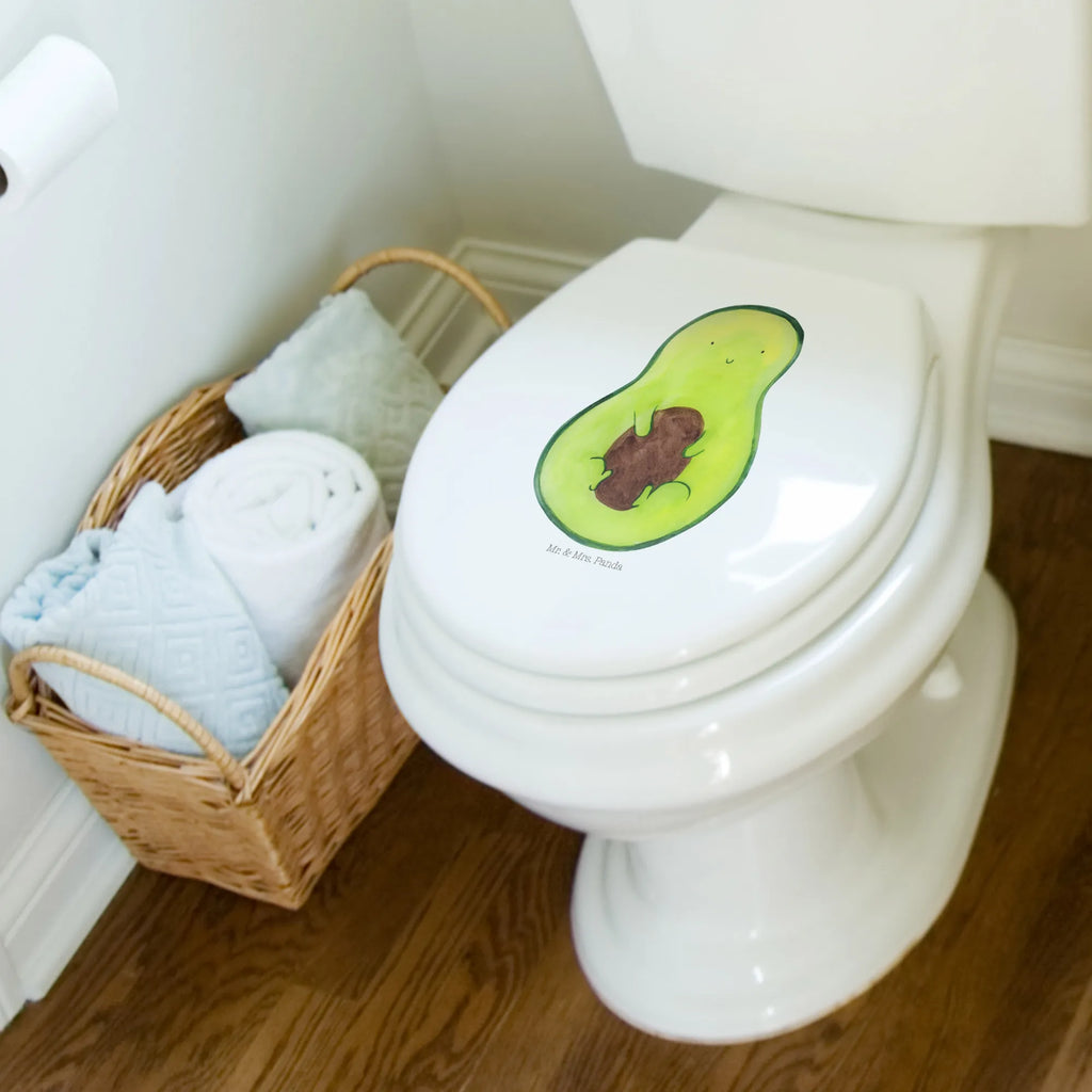 Motiv WC Sitz Avocado Kern Klobrille, Klodeckel, Toilettendeckel, WC-Sitz, Toilette, Avocado, Veggie, Vegan, Gesund, Avokado, Avocadokern, Kern, Pflanze, Spruch Leben