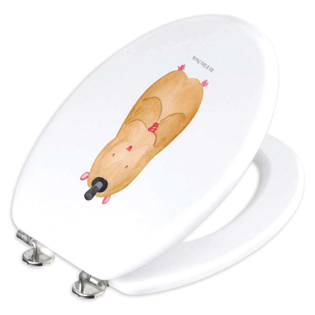 Motiv WC Sitz Hamster mit Hut Klobrille, Klodeckel, Toilettendeckel, WC-Sitz, Toilette, Tiermotive, Gute Laune, lustige Sprüche, Tiere, Hamster, Hut, Magier, Zylinder, Zwerghamster, Zauberer