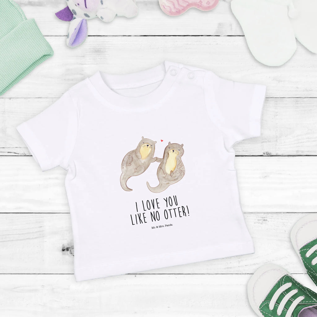 Organic Baby Shirt Otter Hände halten Baby T-Shirt, Jungen Baby T-Shirt, Mädchen Baby T-Shirt, Shirt, Otter, Fischotter, Seeotter, Otter Seeotter See Otter