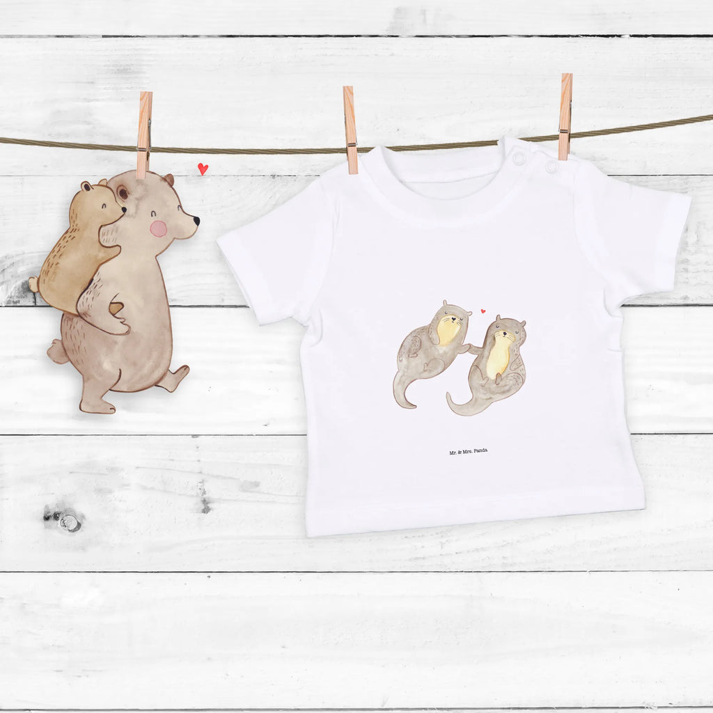 Organic Baby Shirt Otter Hände halten Baby T-Shirt, Jungen Baby T-Shirt, Mädchen Baby T-Shirt, Shirt, Otter, Fischotter, Seeotter, Otter Seeotter See Otter