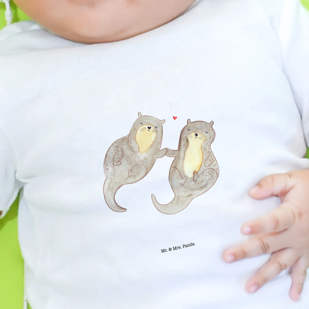 Organic Baby Shirt Otter Hände halten Baby T-Shirt, Jungen Baby T-Shirt, Mädchen Baby T-Shirt, Shirt, Otter, Fischotter, Seeotter, Otter Seeotter See Otter