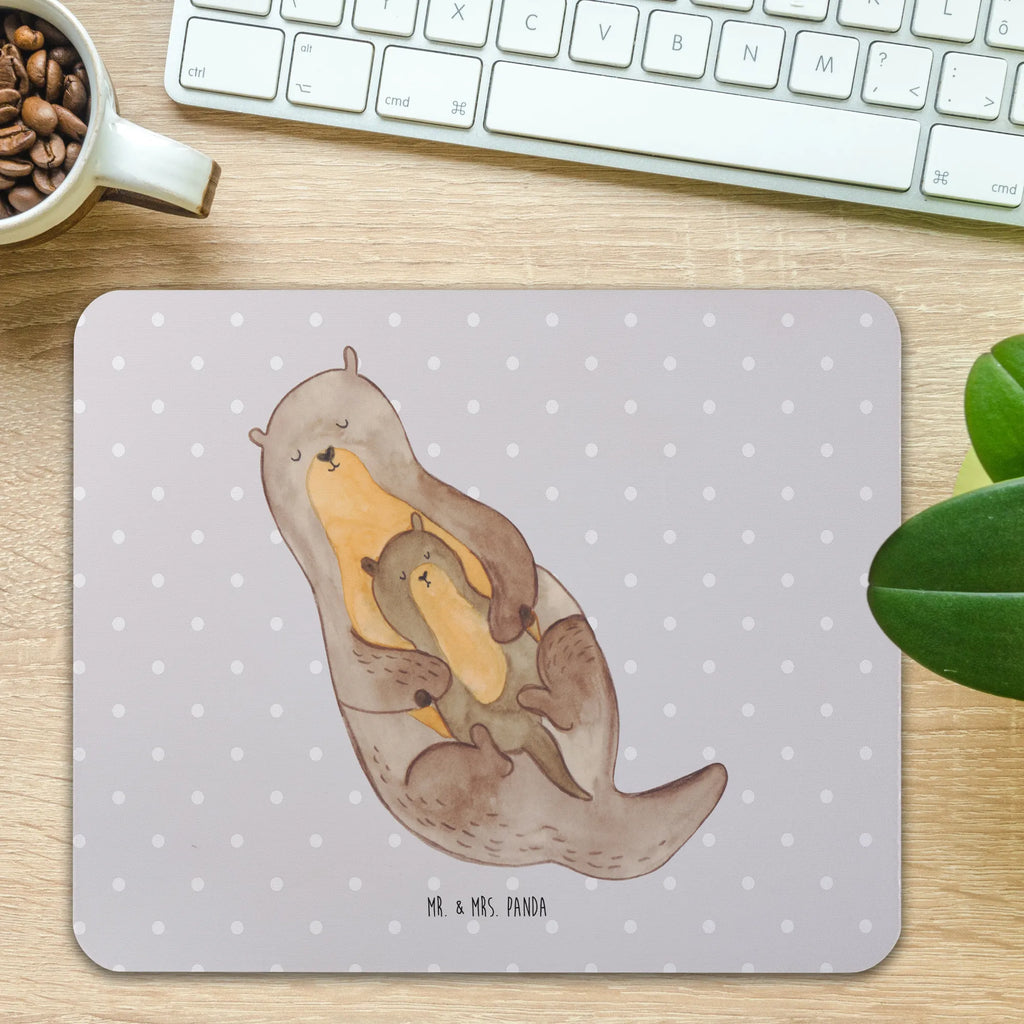 Mauspad Otter mit Kind Mousepad, Computer zubehör, Büroausstattung, PC Zubehör, Arbeitszimmer, Mauspad, Einzigartiges Mauspad, Designer Mauspad, Mausunterlage, Mauspad Büro, Otter, Fischotter, Seeotter, Otter Seeotter See Otter