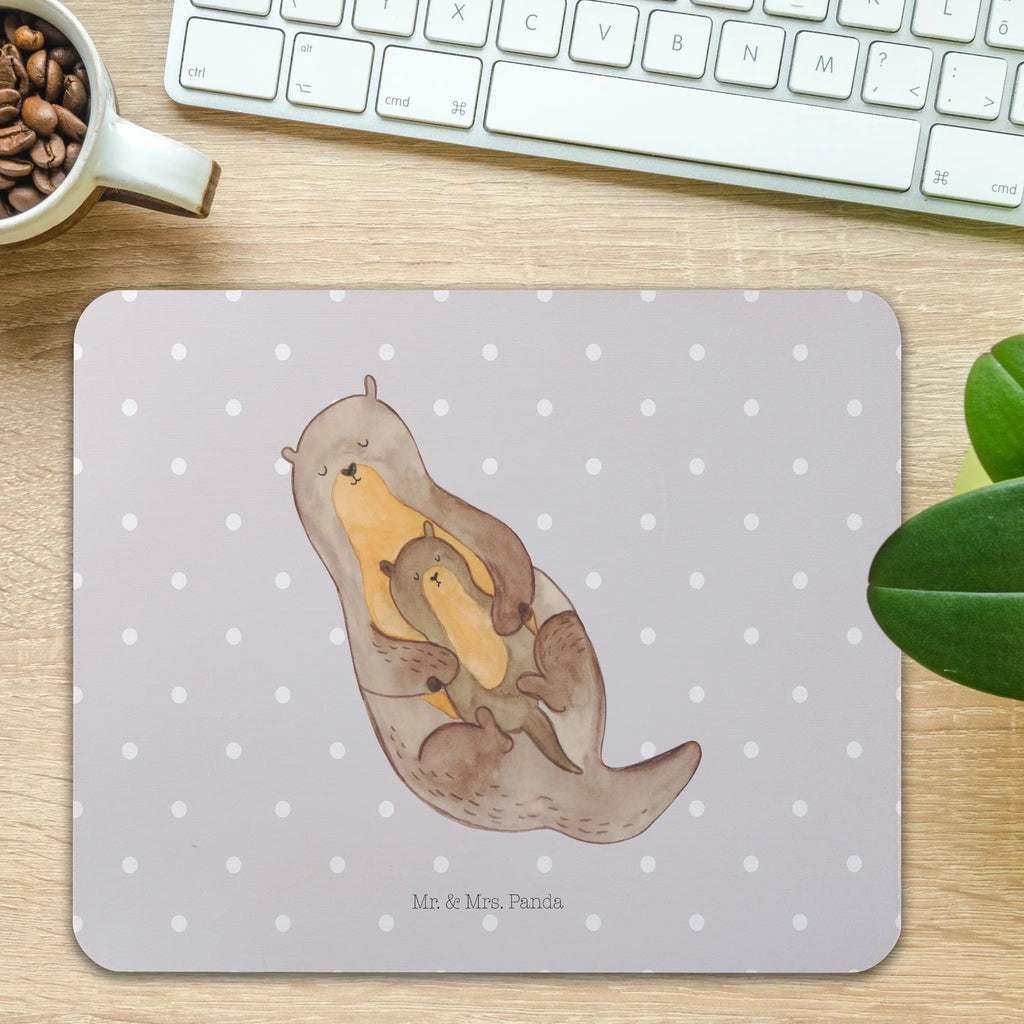 Mauspad Otter mit Kind Mousepad, Computer zubehör, Büroausstattung, PC Zubehör, Arbeitszimmer, Mauspad, Einzigartiges Mauspad, Designer Mauspad, Mausunterlage, Mauspad Büro, Otter, Fischotter, Seeotter, Otter Seeotter See Otter