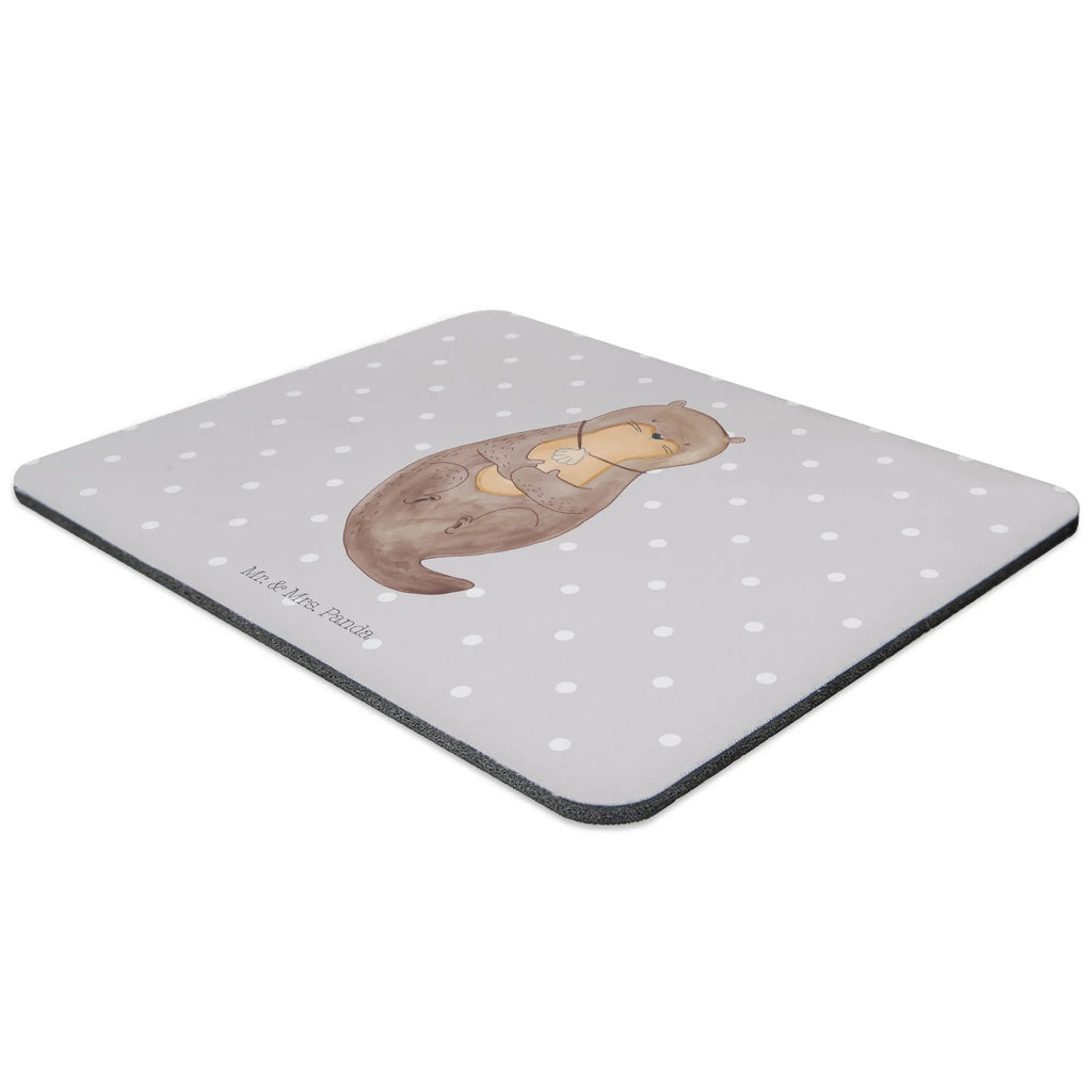 Mauspad Otter mit Muschelmedaillon Mousepad, Computer zubehör, Büroausstattung, PC Zubehör, Arbeitszimmer, Mauspad, Einzigartiges Mauspad, Designer Mauspad, Mausunterlage, Mauspad Büro, Otter, Fischotter, Seeotter, Otterliebe, grübeln, träumen, Motivation, Tagträumen, Büro