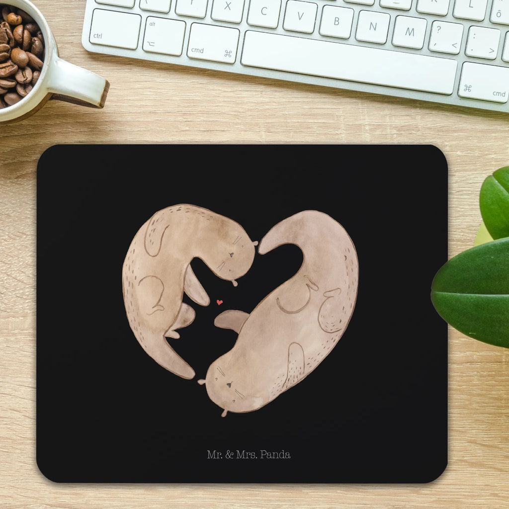 Mauspad Otter Herz Mousepad, Computer zubehör, Büroausstattung, PC Zubehör, Arbeitszimmer, Mauspad, Einzigartiges Mauspad, Designer Mauspad, Mausunterlage, Mauspad Büro, Otter, Fischotter, Seeotter, Liebe, Herz, Liebesbeweis, Liebesgeschenk, Bessere Hälfte, Love you, Jahrestag, Hochzeitstag, Verlobung, gemeinsames Leben