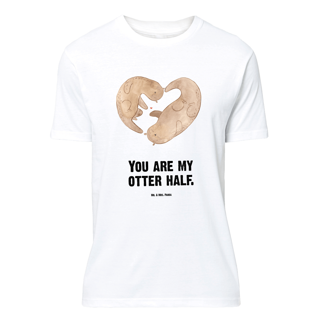 T-Shirt Standard Otter Herz T-Shirt, Shirt, Tshirt, Lustiges T-Shirt, T-Shirt mit Spruch, Party, Junggesellenabschied, Jubiläum, Geburstag, Herrn, Damen, Männer, Frauen, Schlafshirt, Nachthemd, Sprüche, Otter, Fischotter, Seeotter, Liebe, Herz, Liebesbeweis, Liebesgeschenk, Bessere Hälfte, Love you, Jahrestag, Hochzeitstag, Verlobung, gemeinsames Leben