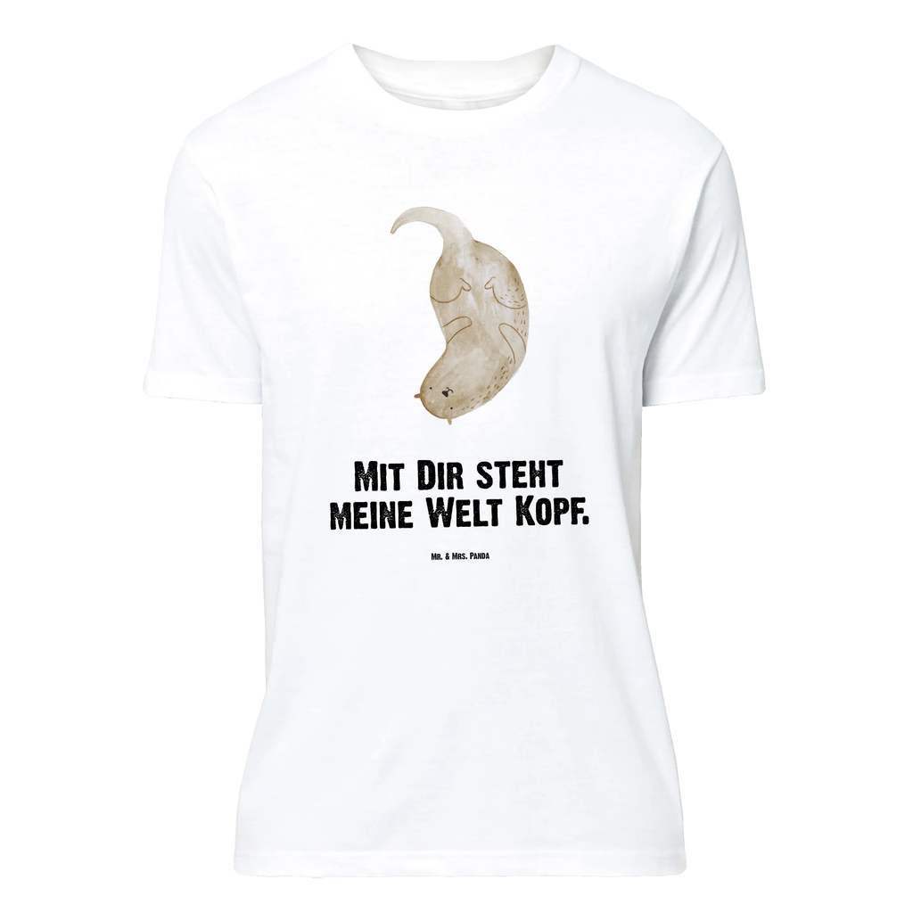 T-Shirt Standard Otter kopfüber T-Shirt, Shirt, Tshirt, Lustiges T-Shirt, T-Shirt mit Spruch, Party, Junggesellenabschied, Jubiläum, Geburstag, Herrn, Damen, Männer, Frauen, Schlafshirt, Nachthemd, Sprüche, Otter, Fischotter, Seeotter, Otter Seeotter See Otter