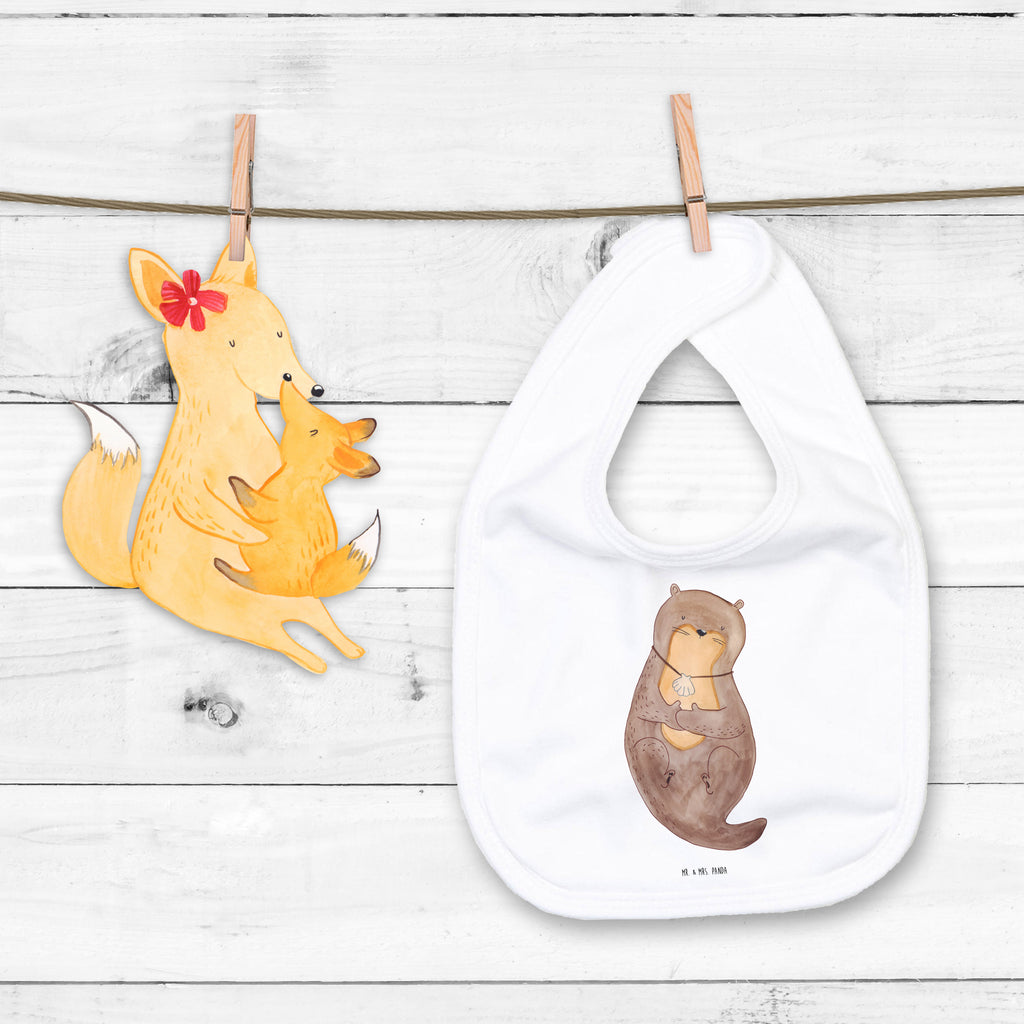 Organic Babylätzchen Otter Muschel Baby, Lätzchen, Spucktuch, Sabberlätzchen, Klettlätzchen, Babygeschenk, Baby Lätzchen, Geschenk für Geburt, Geschenk zur Geburt, Baby Spucktuch, Babyausstattung, Geschenkidee für Babyparty, Otter, Fischotter, Seeotter, Otterliebe, grübeln, träumen, Motivation, Tagträumen, Büro