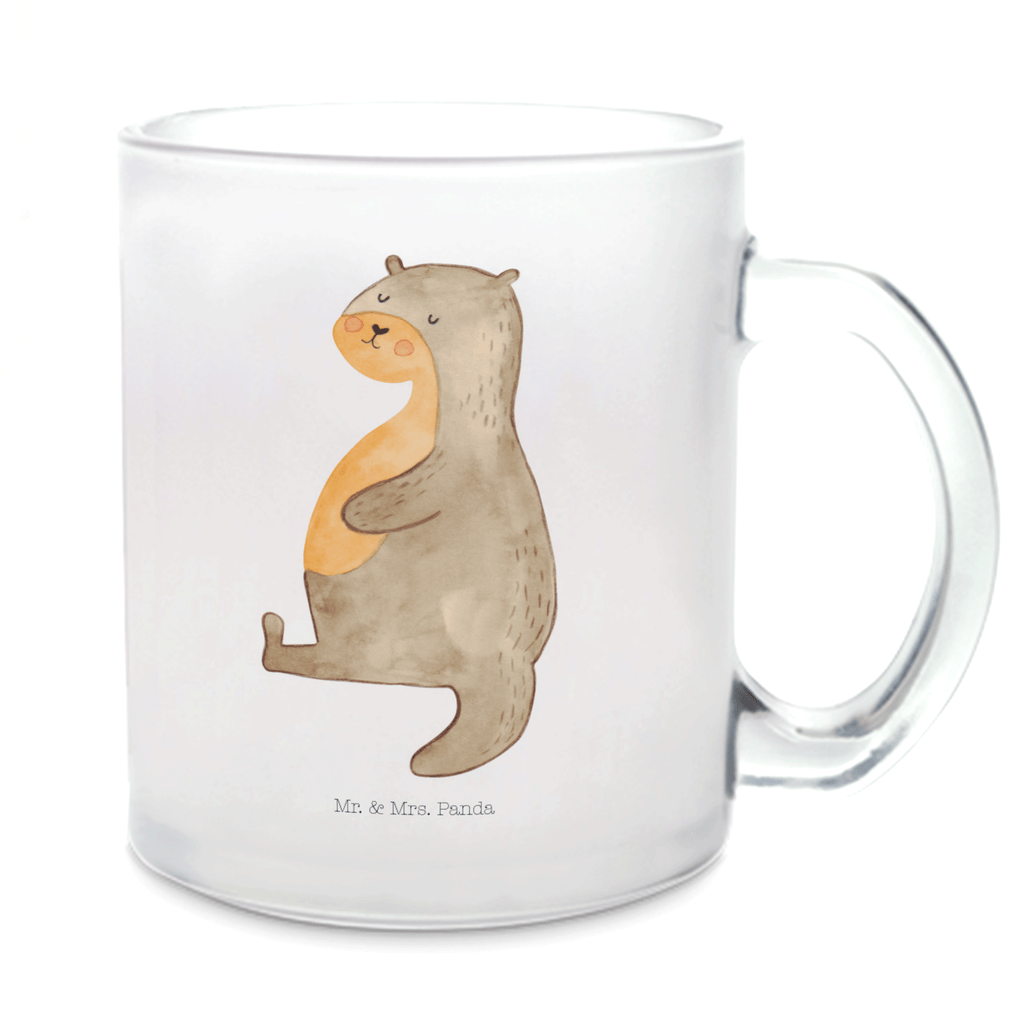 Teetasse Otter Bauch Teetasse, Teeglas, Teebecher, Tasse mit Henkel, Tasse, Glas Teetasse, Teetasse aus Glas, Otter, Fischotter, Seeotter, Otter Seeotter See Otter