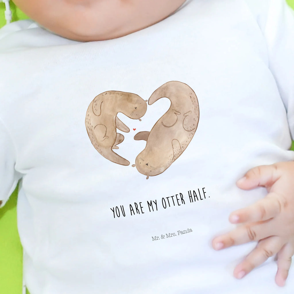 Organic Baby Shirt Otter Herz Baby T-Shirt, Jungen Baby T-Shirt, Mädchen Baby T-Shirt, Shirt, Otter, Fischotter, Seeotter, Liebe, Herz, Liebesbeweis, Liebesgeschenk, Bessere Hälfte, Love you, Jahrestag, Hochzeitstag, Verlobung, gemeinsames Leben