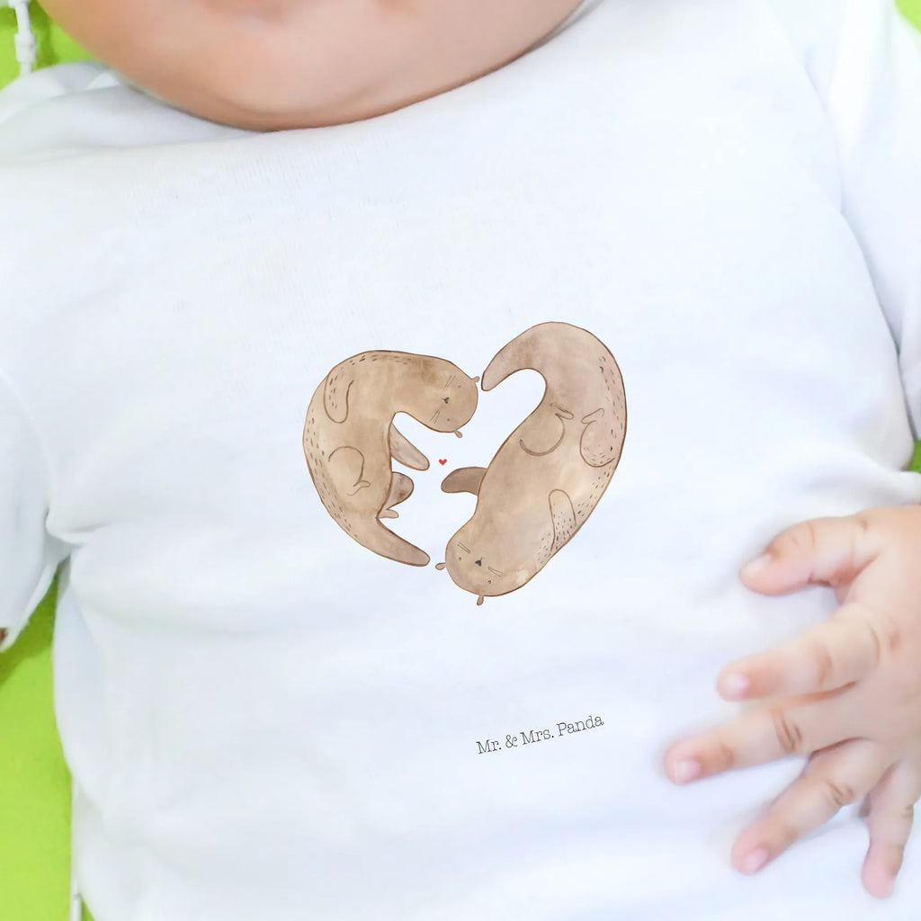 Organic Baby Shirt Otter Herz Baby T-Shirt, Jungen Baby T-Shirt, Mädchen Baby T-Shirt, Shirt, Otter, Fischotter, Seeotter, Liebe, Herz, Liebesbeweis, Liebesgeschenk, Bessere Hälfte, Love you, Jahrestag, Hochzeitstag, Verlobung, gemeinsames Leben