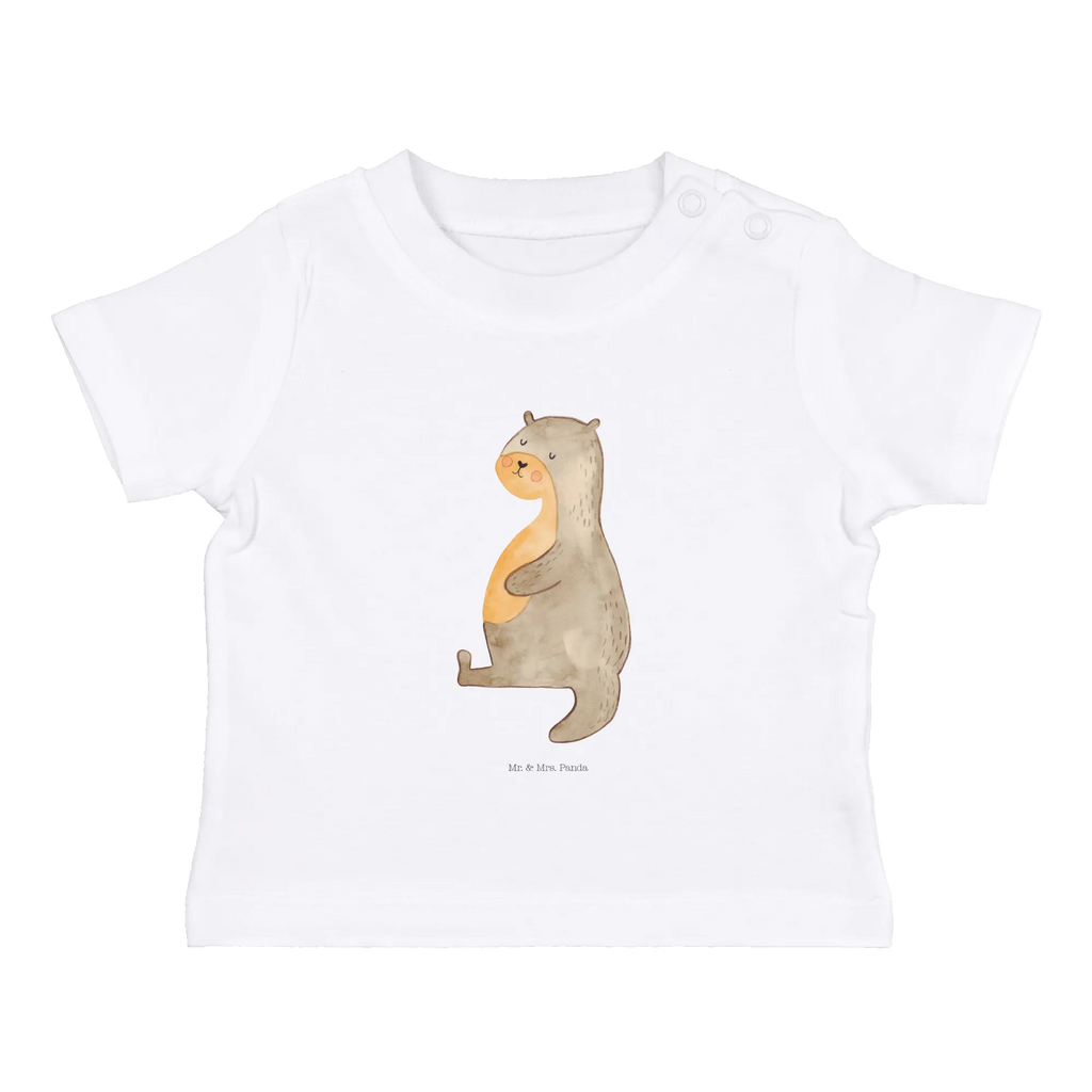 Organic Baby Shirt Otter Bauch Baby T-Shirt, Jungen Baby T-Shirt, Mädchen Baby T-Shirt, Shirt, Otter, Fischotter, Seeotter, Otter Seeotter See Otter