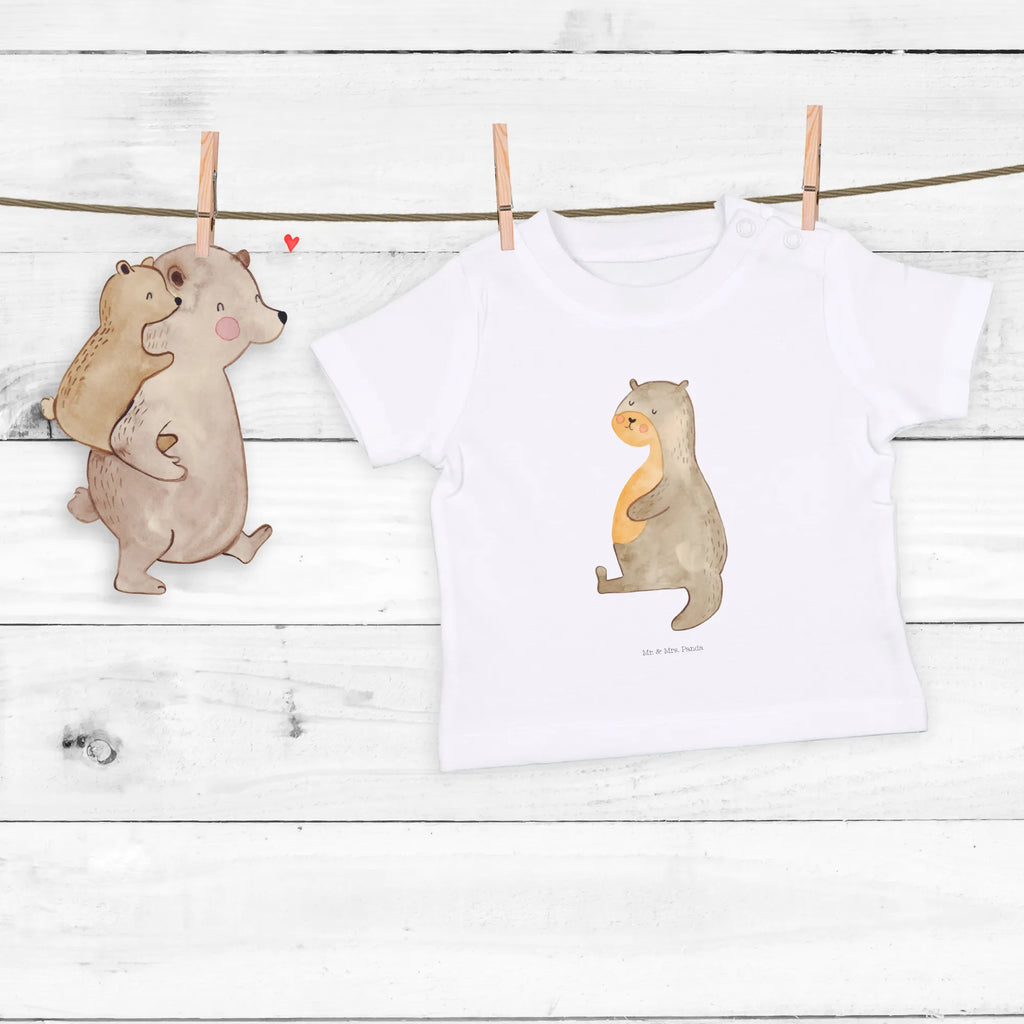 Organic Baby Shirt Otter Bauch Baby T-Shirt, Jungen Baby T-Shirt, Mädchen Baby T-Shirt, Shirt, Otter, Fischotter, Seeotter, Otter Seeotter See Otter