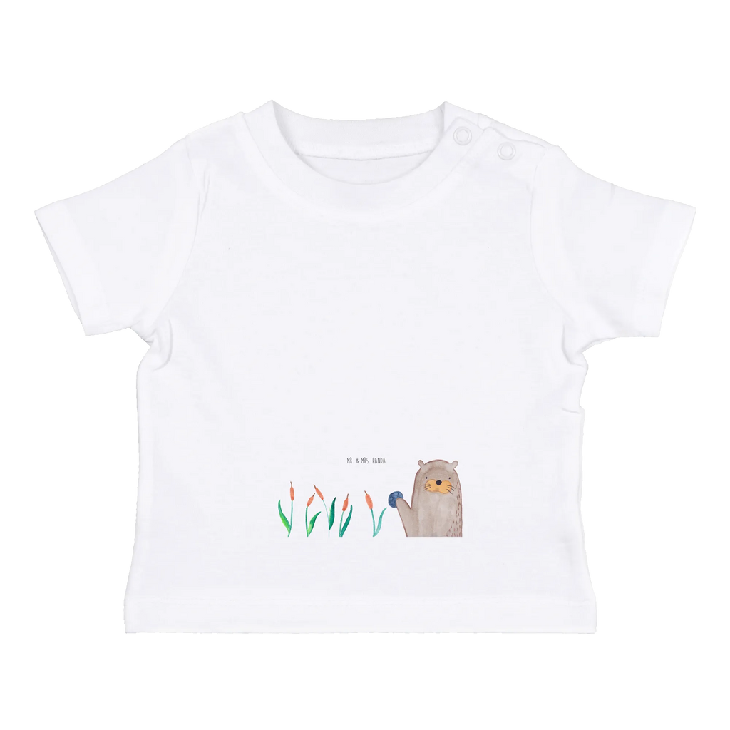 Organic Baby Shirt Otter Stein Baby T-Shirt, Jungen Baby T-Shirt, Mädchen Baby T-Shirt, Shirt, Otter, Fischotter, Seeotter, Otter Seeotter See Otter