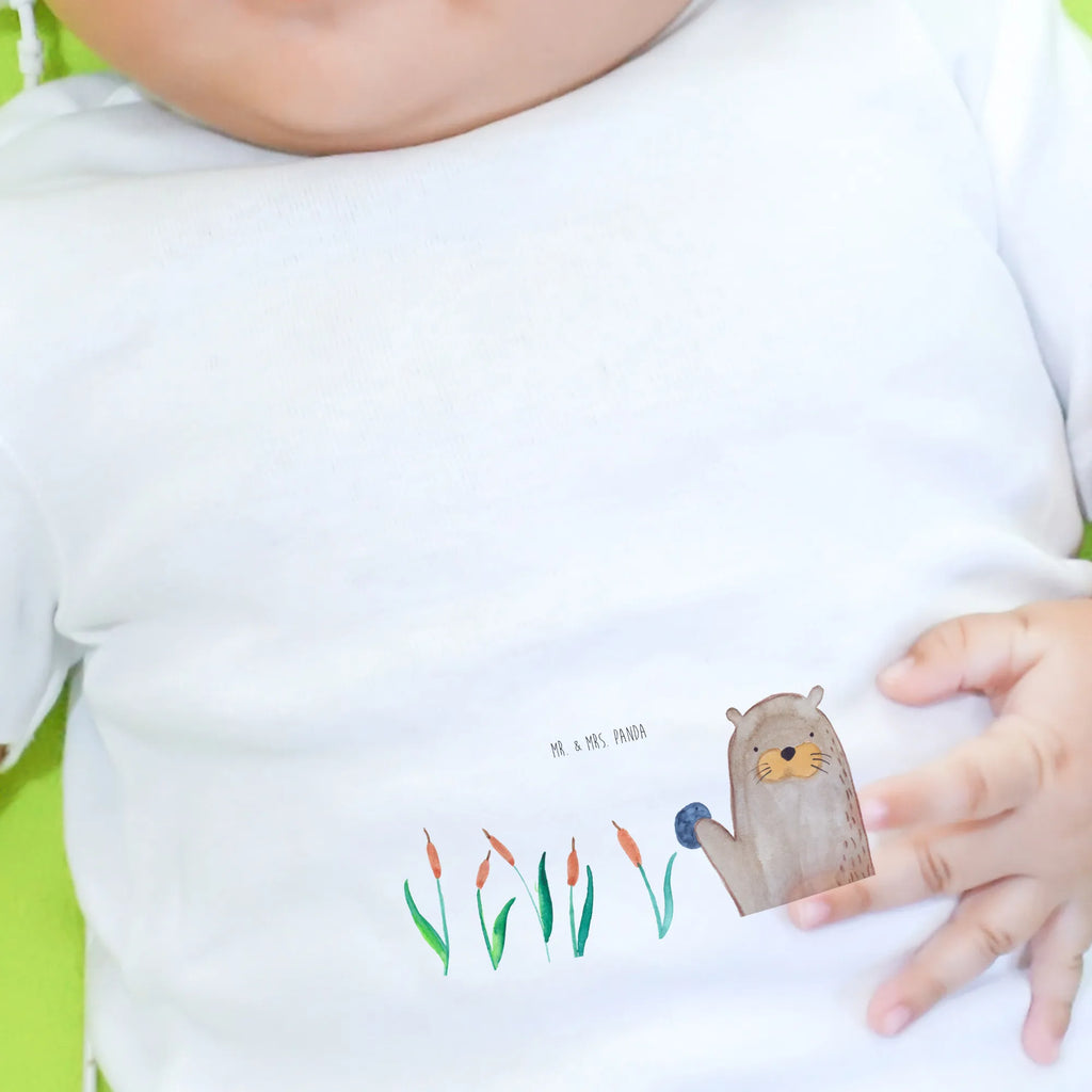 Organic Baby Shirt Otter Stein Baby T-Shirt, Jungen Baby T-Shirt, Mädchen Baby T-Shirt, Shirt, Otter, Fischotter, Seeotter, Otter Seeotter See Otter