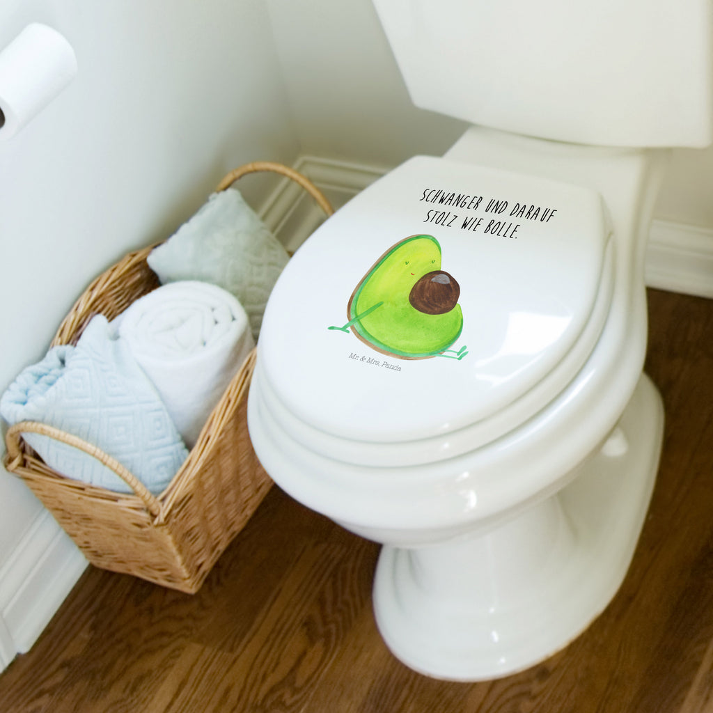 Motiv WC Sitz Avocado Schwangerschaft Klobrille, Klodeckel, Toilettendeckel, WC-Sitz, Toilette, Avocado, Veggie, Vegan, Gesund, schwanger, Schwangerschaft, Babyparty, Babyshower