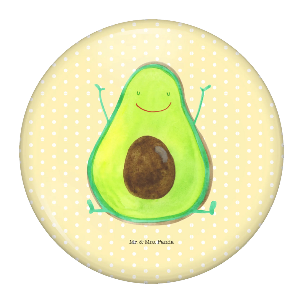 Button Avocado Happy 50mm Button, Button, Pin, Anstecknadel, Avocado, Veggie, Vegan, Gesund, Chaos