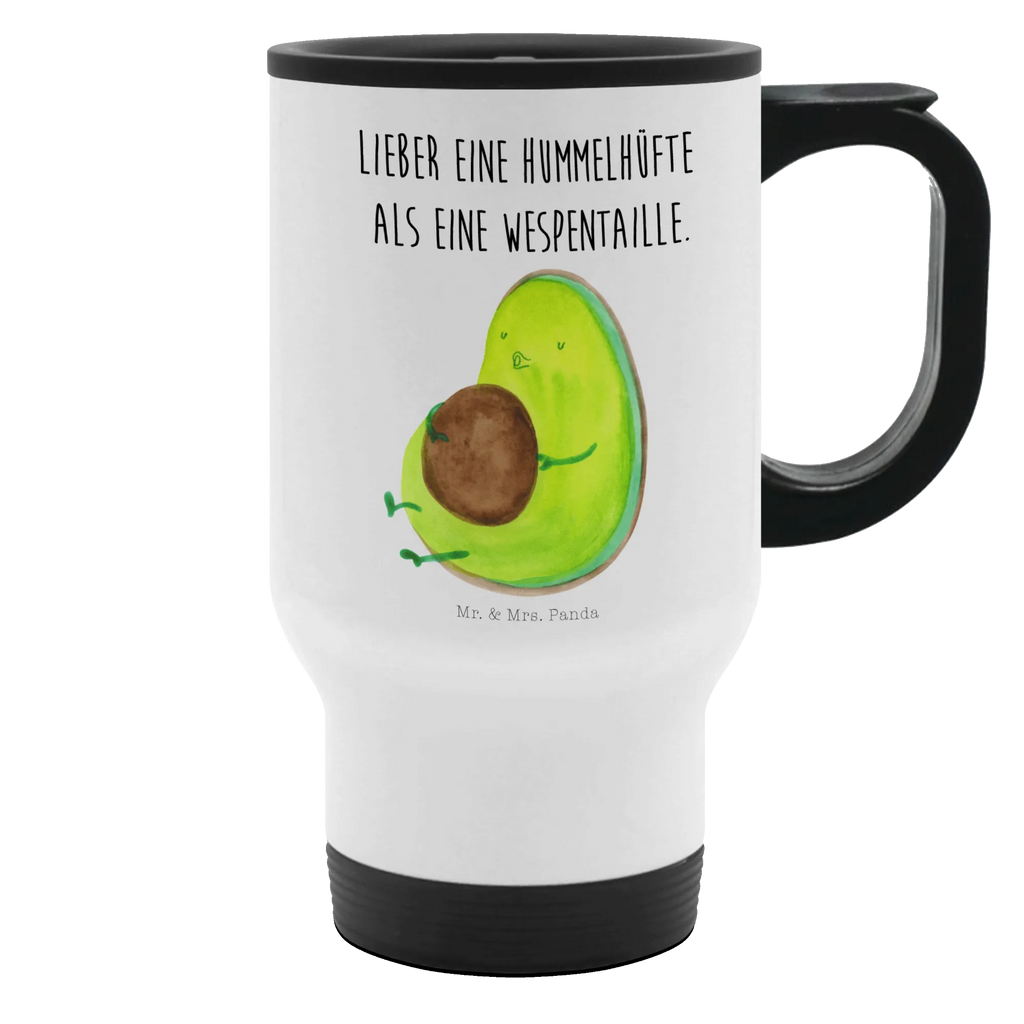 Thermobecher Avocado pfeift Thermobecher, To Go Becher, Thermotasse, Kaffeebecher, Isolierbecher, Thermobecher To Go, Warmhaltetasse, Edelstahlbecher, Reisebecher, Tasse mit Deckel, Thermobecher für 400 ml, Kaffeetasse zum Mitnehmen, Tasse zum Mitnehmen, Spülmaschinenfest, Avocado, Veggie, Vegan, Gesund, Diät, Abnehmen, Ernährung, dick sein