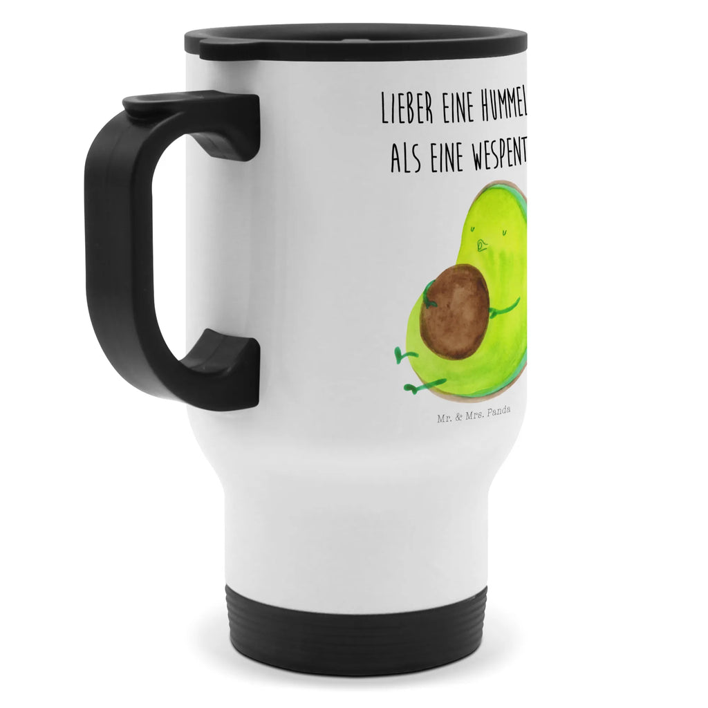 Thermobecher Avocado pfeift Thermobecher, To Go Becher, Thermotasse, Kaffeebecher, Isolierbecher, Thermobecher To Go, Warmhaltetasse, Edelstahlbecher, Reisebecher, Tasse mit Deckel, Thermobecher für 400 ml, Kaffeetasse zum Mitnehmen, Tasse zum Mitnehmen, Spülmaschinenfest, Avocado, Veggie, Vegan, Gesund, Diät, Abnehmen, Ernährung, dick sein