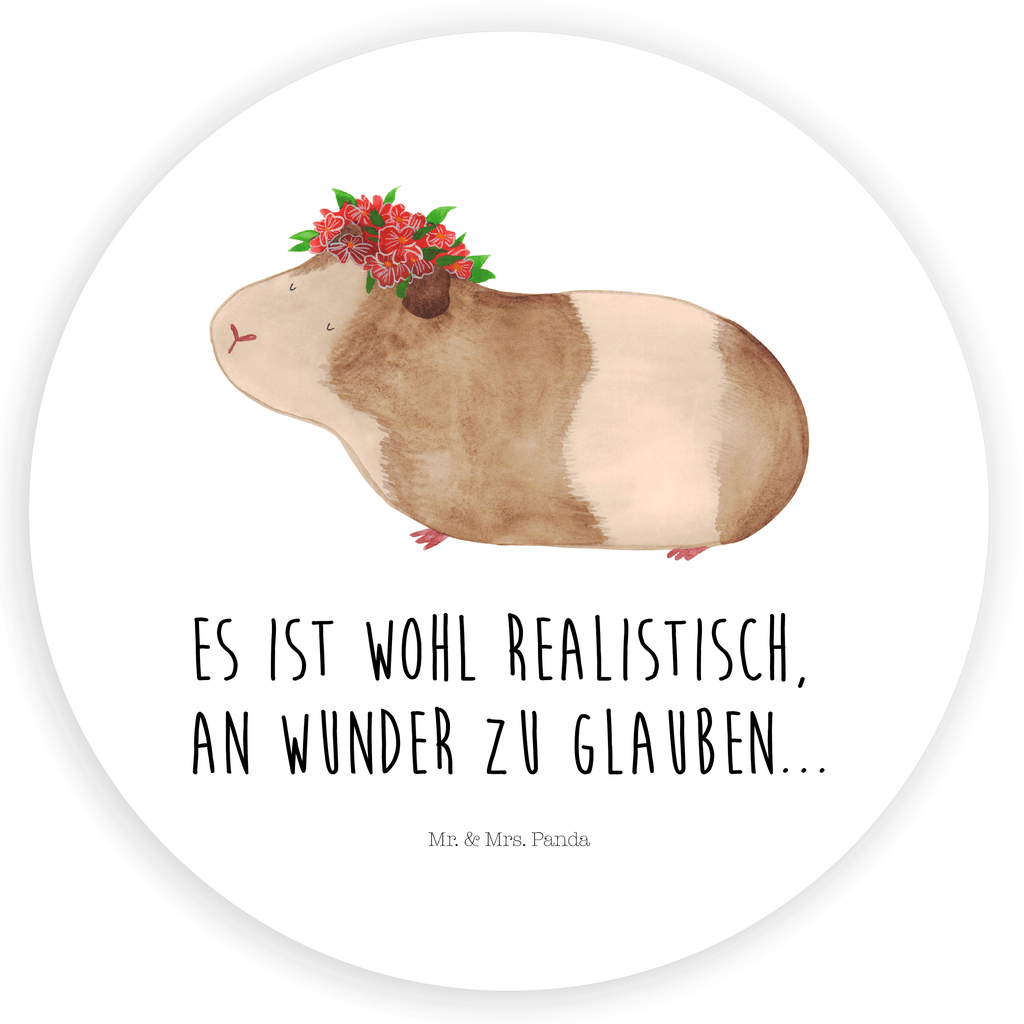 Rund Aufkleber Meerschweinchen weise Sticker, Aufkleber, Etikett, Tiermotive, Gute Laune, lustige Sprüche, Tiere, Meerschweinchen, Meerie, Meeries, Wunder, Blumenkind, Realität, Spruch, Weisheit, Motivation, Wunderland