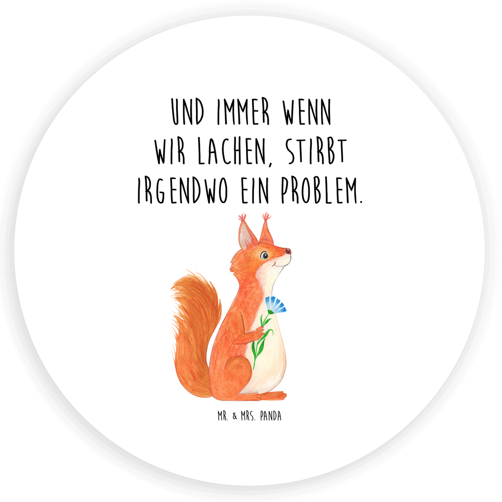 Rund Aufkleber Eichhörnchen Blume Sticker, Aufkleber, Etikett, Tiermotive, Gute Laune, lustige Sprüche, Tiere, Eichhörnchen, Eichhorn, Spruch positiv, Lachen, Spaß, Motivation Sprüche, Motivation Bilder, glücklich Spruch, Spruch Deko