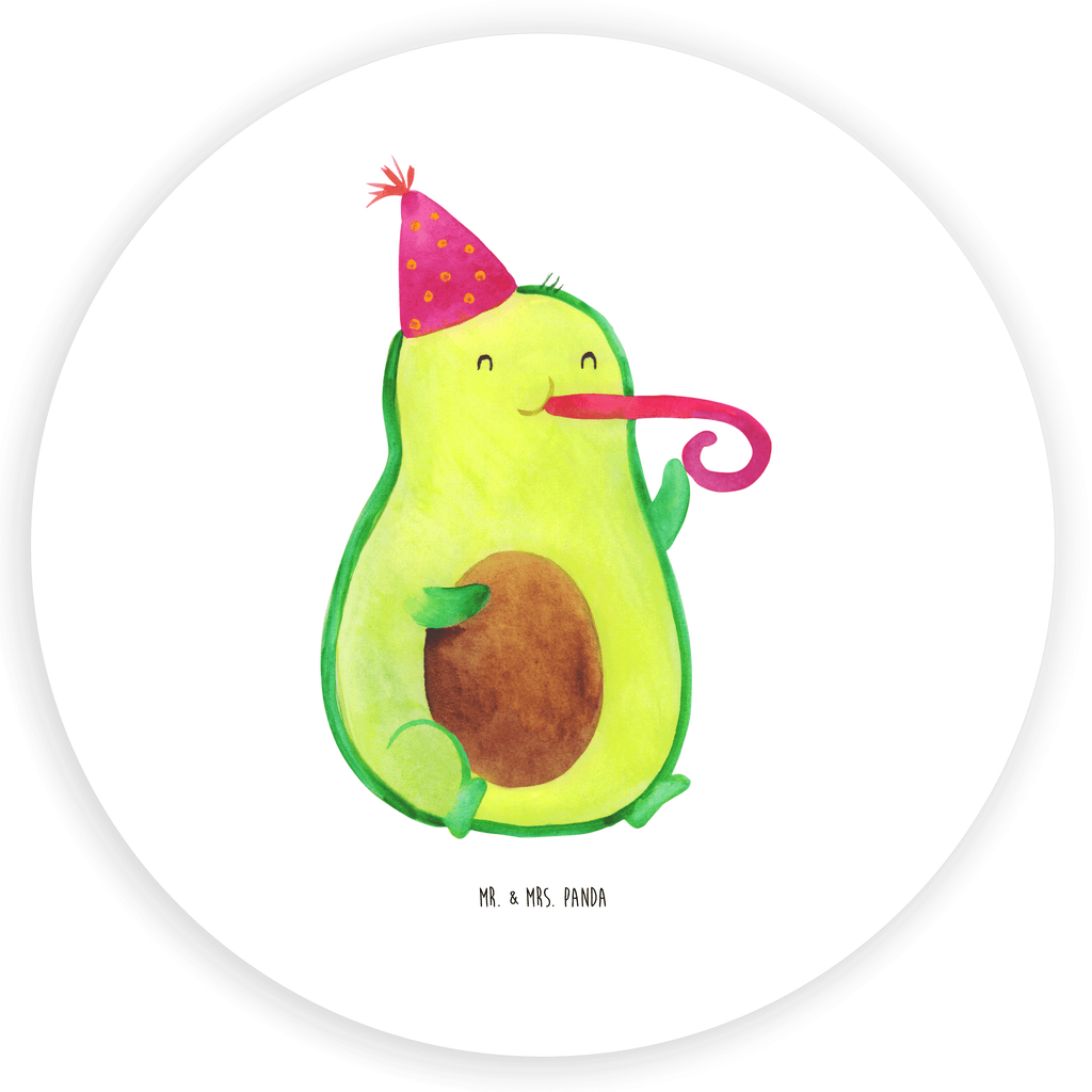 Rund Aufkleber Avocado Partyhupe Sticker, Aufkleber, Etikett, Kinder, rund, Avocado, Veggie, Vegan, Gesund, Party, Feierlichkeit, Feier, Fete, Geburtstag, Gute Laune, Tröte