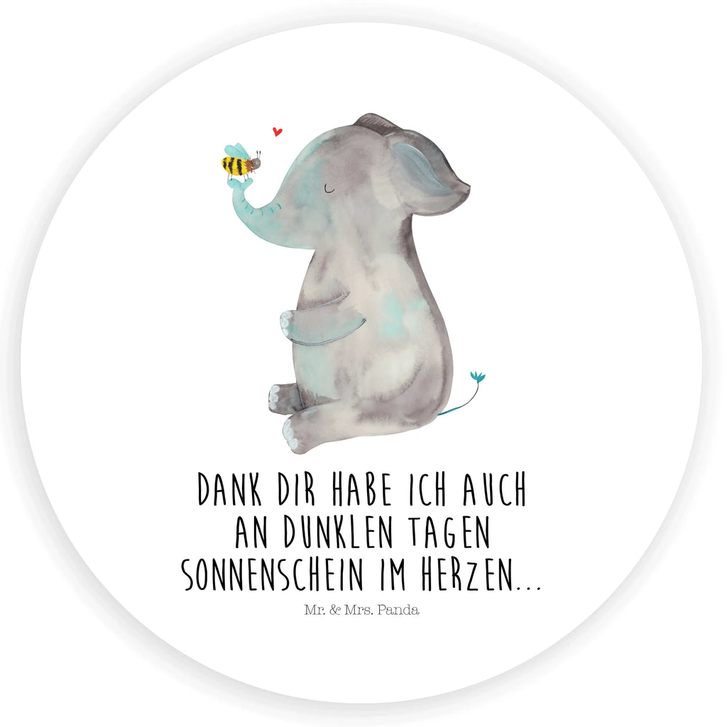 Rund Aufkleber Elefant & Biene Sticker, Aufkleber, Etikett, Tiermotive, Gute Laune, lustige Sprüche, Tiere, Elefant, Biene, Liebe, Liebesbeweis, Jahrestag, Liebesgeschenk, Heiratsantrag, Hochzeitsgeschenk, Liebesspruch