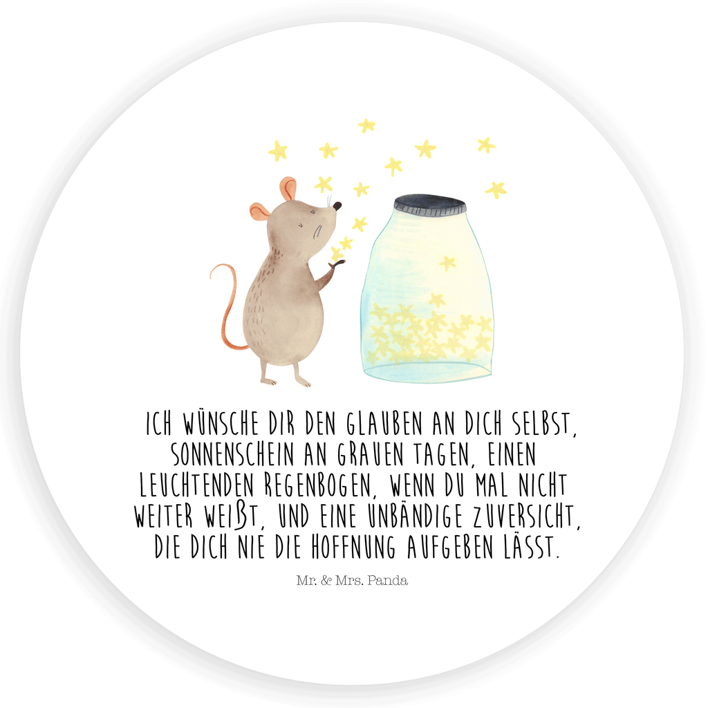 Rund Aufkleber Maus Sterne Sticker, Aufkleber, Etikett, Tiermotive, Gute Laune, lustige Sprüche, Tiere, Maus, Sterne, Wunsch, Kind, Taufe, Taufgeschenk, Geburt, Schwangerschaft, erstes Kind, Kindergeburtstag, Geburtstag, Hoffnung, Träume