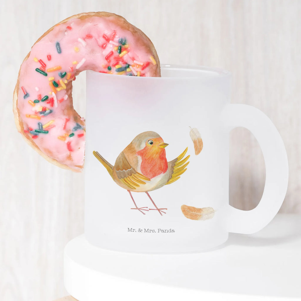 Teetasse Rotkehlchen mit Federn Teetasse, Teeglas, Teebecher, Tasse mit Henkel, Tasse, Glas Teetasse, Teetasse aus Glas, Tiermotive, Gute Laune, lustige Sprüche, Tiere, What if i fall, Rotkehlchen, Spruch Motivation, Spruch Mut, Vogel, Motivation Sprüche, Motivationsbilder, fliegen