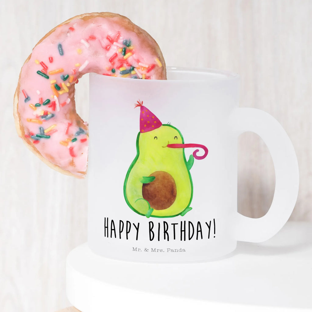 Teetasse Avocado Birthday Teetasse, Teeglas, Teebecher, Tasse mit Henkel, Tasse, Glas Teetasse, Teetasse aus Glas, Avocado, Veggie, Vegan, Gesund