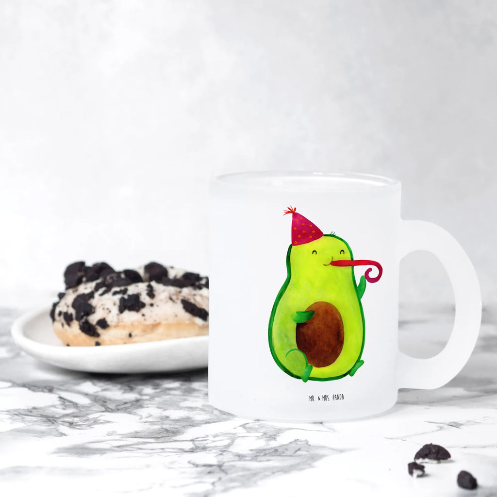 Teetasse Avocado Birthday Teetasse, Teeglas, Teebecher, Tasse mit Henkel, Tasse, Glas Teetasse, Teetasse aus Glas, Avocado, Veggie, Vegan, Gesund