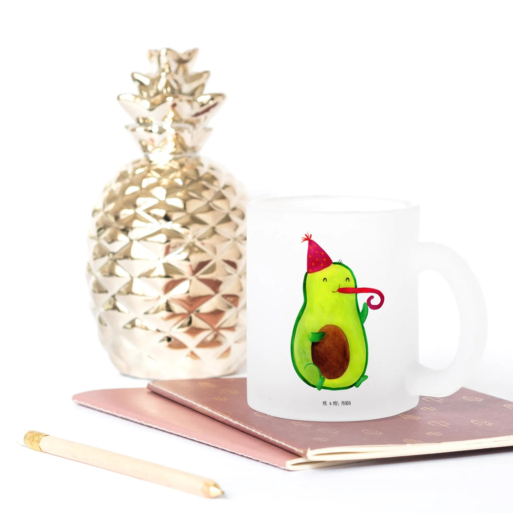 Teetasse Avocado Birthday Teetasse, Teeglas, Teebecher, Tasse mit Henkel, Tasse, Glas Teetasse, Teetasse aus Glas, Avocado, Veggie, Vegan, Gesund