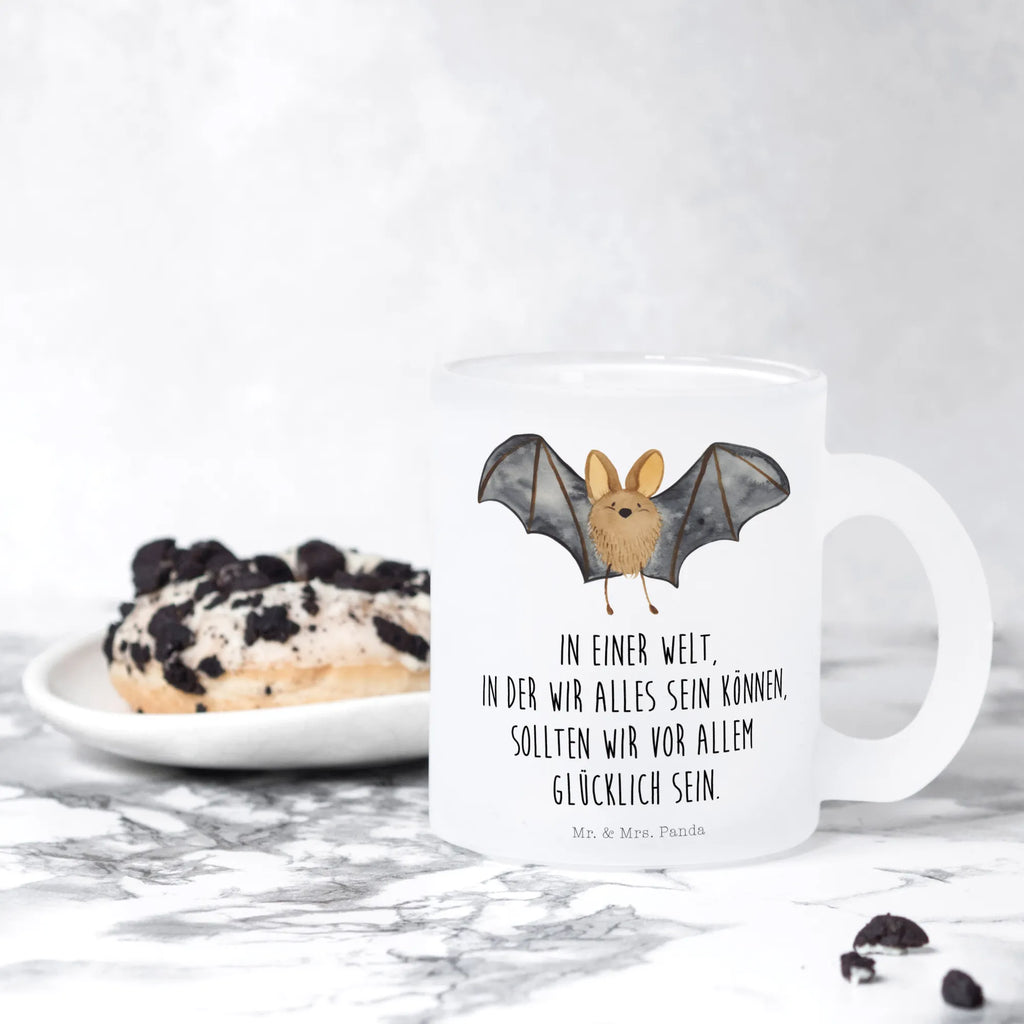 Teetasse Fledermaus Flügel Teetasse, Teeglas, Teebecher, Tasse mit Henkel, Tasse, Glas Teetasse, Teetasse aus Glas, Tiermotive, Gute Laune, lustige Sprüche, Tiere