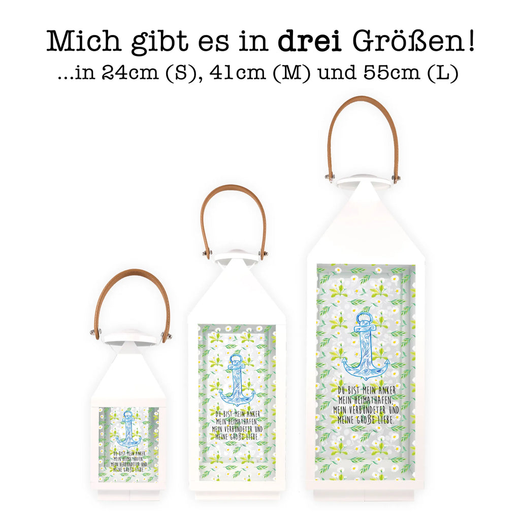 Deko Laterne Anker Blau Gartenlampe, Gartenleuchte, Gartendekoration, Gartenlicht, Laterne kleine Laternen, XXL Laternen, Laterne groß, Tiermotive, Gute Laune, lustige Sprüche, Tiere