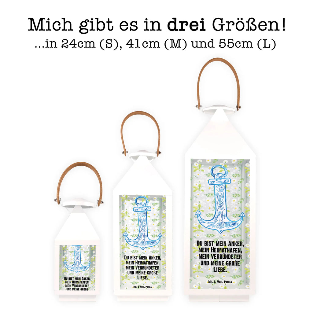 Deko Laterne Anker Blau Gartenlampe, Gartenleuchte, Gartendekoration, Gartenlicht, Laterne kleine Laternen, XXL Laternen, Laterne groß, Tiermotive, Gute Laune, lustige Sprüche, Tiere