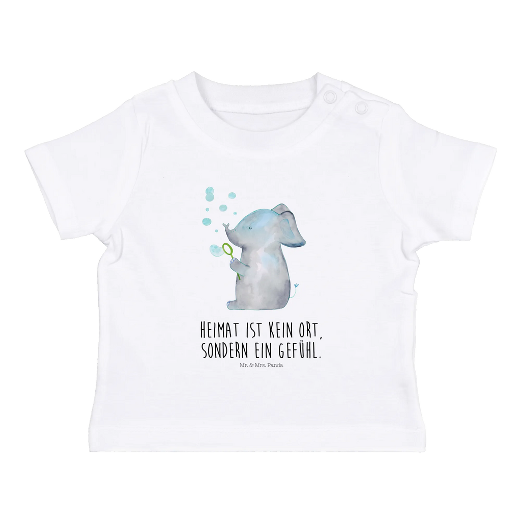 Organic Baby Shirt Elefant Seifenblasen Baby T-Shirt, Jungen Baby T-Shirt, Mädchen Baby T-Shirt, Shirt, Tiermotive, Gute Laune, lustige Sprüche, Tiere, Elefant, Elefanten, Dickhäuter, Rüsseltier, Seifenblasen, Liebe, Heimat, Gefühl. Daheim, Liebesbeweis, Liebesspruch