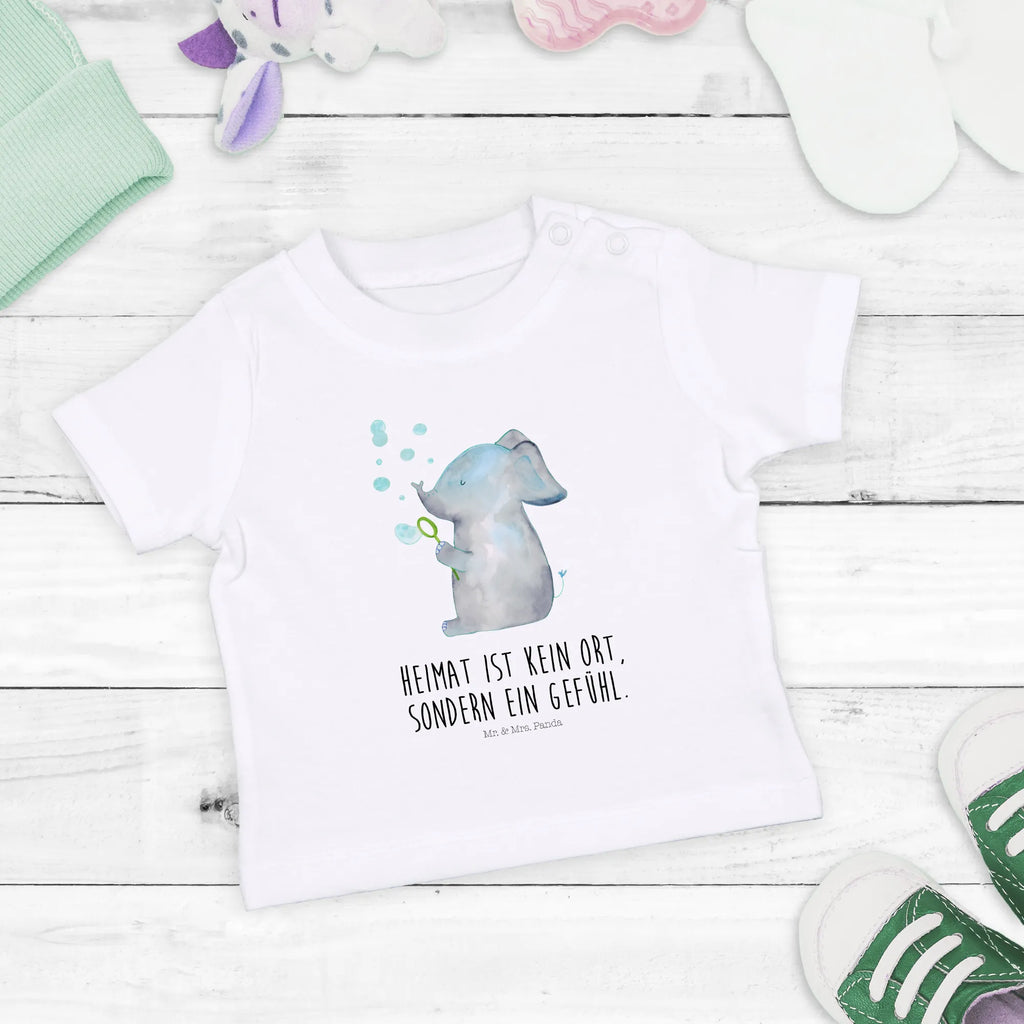 Organic Baby Shirt Elefant Seifenblasen Baby T-Shirt, Jungen Baby T-Shirt, Mädchen Baby T-Shirt, Shirt, Tiermotive, Gute Laune, lustige Sprüche, Tiere, Elefant, Elefanten, Dickhäuter, Rüsseltier, Seifenblasen, Liebe, Heimat, Gefühl. Daheim, Liebesbeweis, Liebesspruch